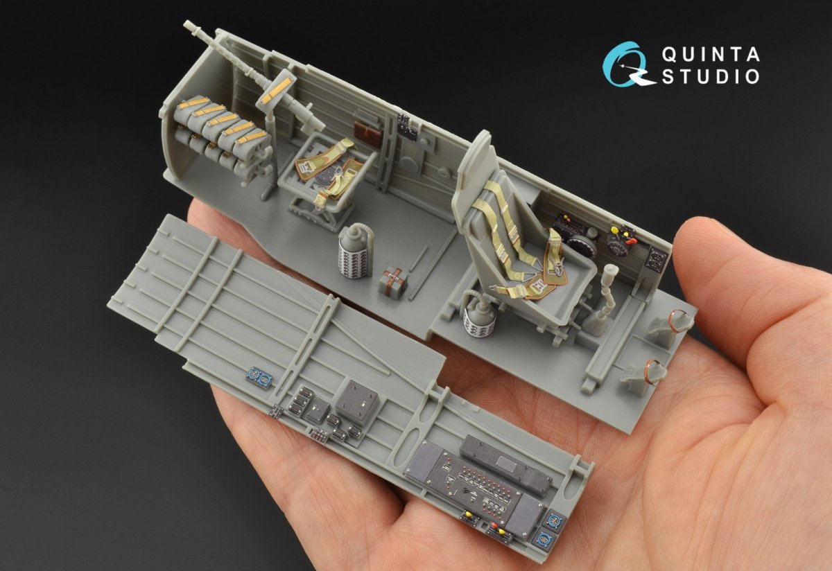 Quinta Studio QD32090 Ju 87B-2/R-2 3D-Printed &amp;amp; coloured Interior on decal paper ( Trumpeter ) 1/32 – imagen 6