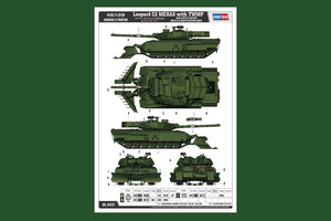 Hobby Boss 84557 Leopard C2 MEXAS with TWMP Track Width Mine Plow 1/35 – image 3