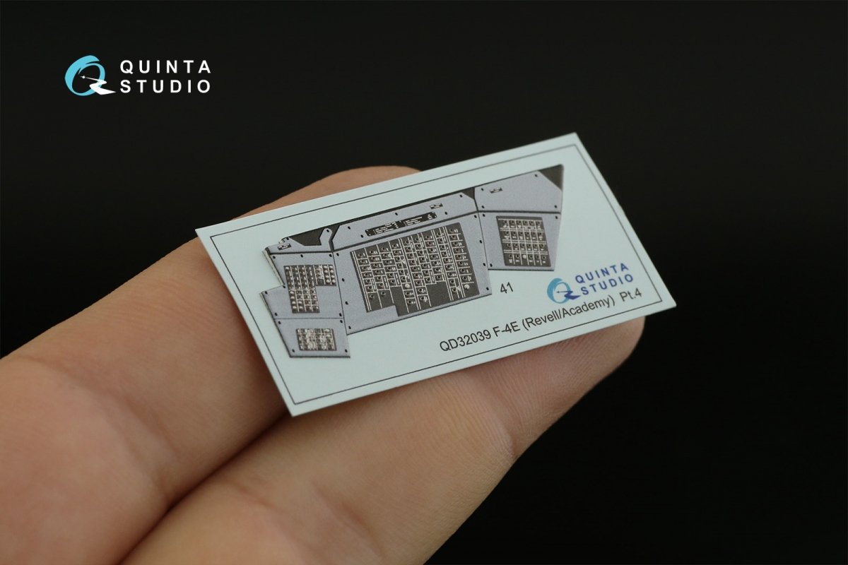 Intérieur imprimé en 3D et coloré sur papier décalcomanie (Revell) Quinta Studio QD32039 F-4E 1/32 – image 12