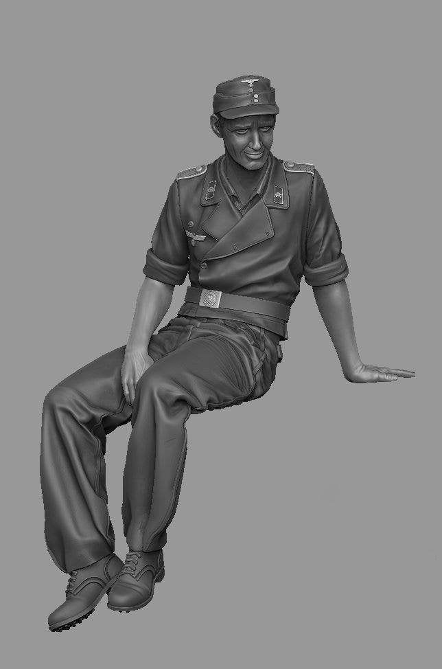 Panzer Art FI35-123 StuG gunner at rest 1/35 – image 5