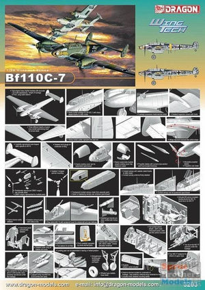 Dragon 3203 Messerschmitt Bf110 C-7 1/32 – Bild 2