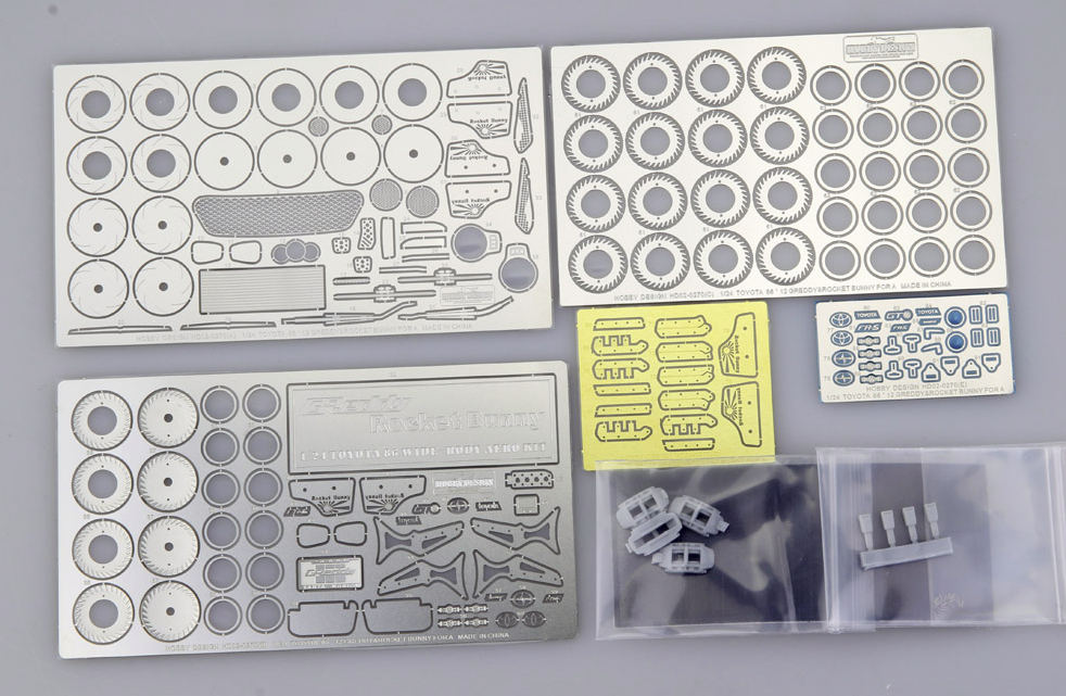 Hobby Design HD02-0270 Photoetch Detail-Up Set for Toyota 86 Greddy / Rocket Bunny Aoshima 1/24 – Bild 2