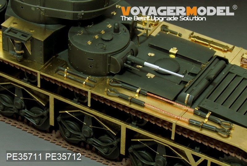 Maquette Voyager PE35711 Char lourd russe T-35 de la Seconde Guerre mondiale (canon inclus) (Pour HobbyBoss 83841) 1/35 – image 2
