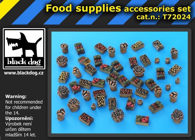 Black Dog T72024 Food supplies accessories set 1/72 – immagine 2