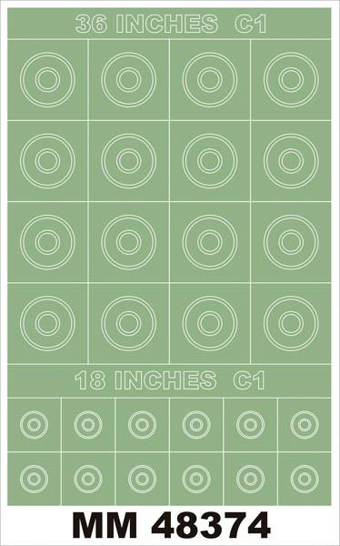Montex MM48374 Cocardes RAF TYPE C1 36,18 pouces 1/48