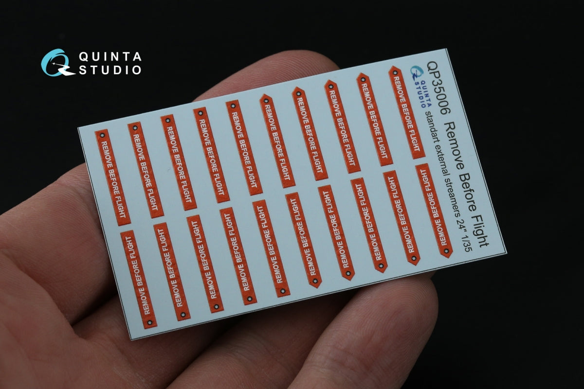 Quinta Studio QP35006 Remove Before Flight standart external streamer 24, 20 Pcs 1/35 – zdjęcie 2