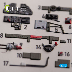 KELIK K72154 P-40K - interior 3D decals for Special Hobby kit 1/72 – imagen 3
