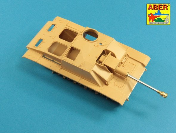 Aber 35L-059n German StuK.40 L/48 7,5 cm Barrel with middle muzzle brake for Stug.III, Ausf G - middle model 1/35 – zdjęcie 6