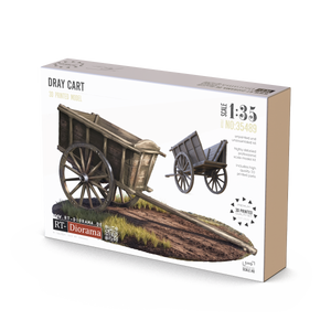 RT-Diorama 35489 Dray Cart SHQ - 3D Printed Model 1/35