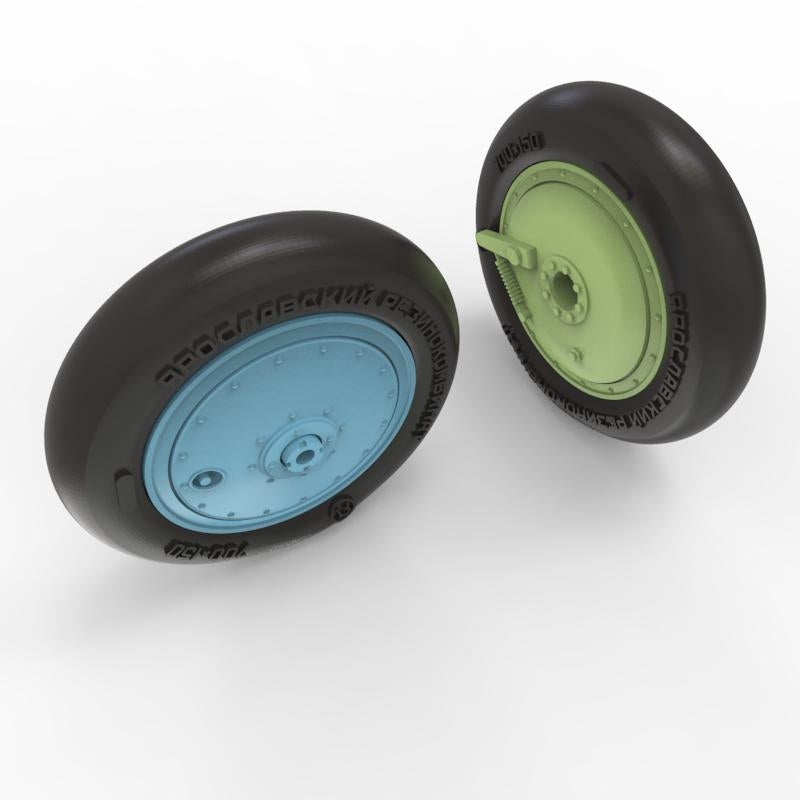Quinta Studio QT48036 I-16 Wheels (late type) with separate hubs and weighted tires (all kits) 1/48 – Bild 2