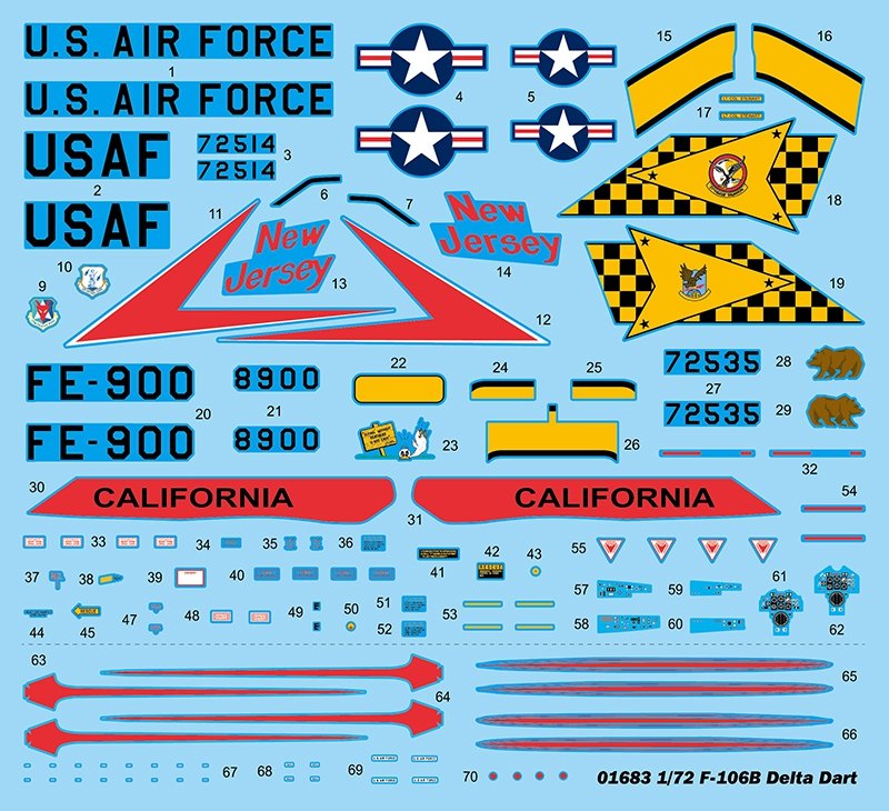 Trumpeter 01683 US F-106B Delta Dart 1/72 – Bild 3