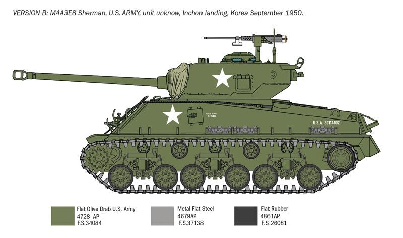 Italeri 6586 Sherman M4A3E8 - Korean War 1/35 – Bild 6
