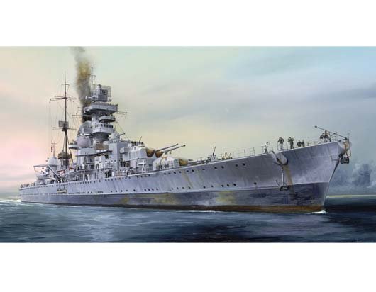 Trumpeter 05767 German cruiser Prinz Eugen (1945) 1/700