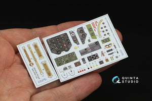 Quinta Studio QD32245 N1K2-J Shidenkai 3D-Printed &amp;amp; colored Interior on decal paper (Hasegawa) 1/32 – image 2