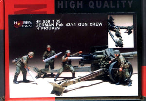 Hobby Fan HF559 GERMAN PAK43/41 GUN CREW- 4 FIGURES 1/35 – imagen 2