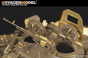 Voyager Model PEA203 Modern Russian T-72 Anti-Fragment Shield w/NSVT 12.7mm Machine Gun (For All) 1/35 – immagine 2