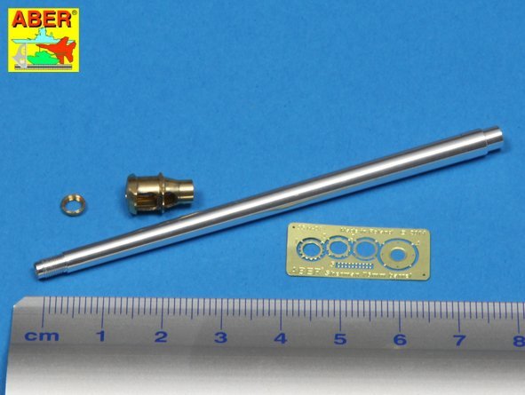 Aber 35L-137 US 76 mm M1A2 barrel with muzzle brake for Sherman M4 &amp;amp; M-18 Hellcat (1/35) – image 2