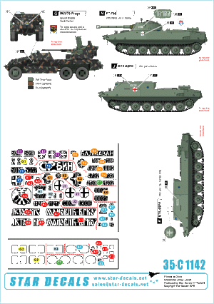 Star Decals 35-C1142 Serbes (SVK et VRS) M18 Hellcat, M36B2 Jackson, M84, PT-76B, BTR-50PK, M53/59 Praga SPAAG 1/35 – image 2