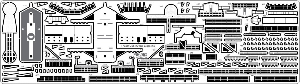 Pontos 35009F1 USS BB-63 Missouri 1991 Detail Up Set 1/350 – Bild 9