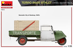 MiniArt 38032 TEMPO A400 ATHLET 3-WHEEL DELIVERY TRUCK 1/35 – Bild 3