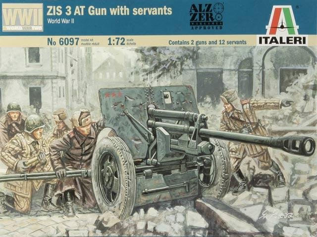 Italeri 6097 Canon antichar russe ZIS-3 avec servants 1/72