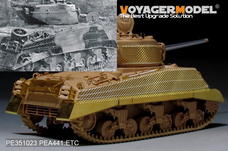 Maquette Voyager PEA441 WWII US Sherman M4A3 Sommerville Matting (GP) 1/35 – image 7
