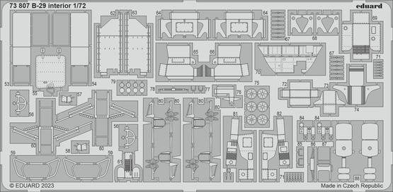 Eduard 73807 B-29 interior HOBBY 2000, ACADEMY 1/72 – image 2