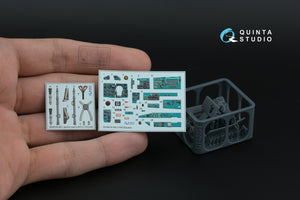Quinta Studio QD+48576 MiG-21SM Fishbed-J 3D-Printed &amp;amp; coloured Interior on decal paper (Eduard) (with 3D-printed resin parts) 1/48 – Bild 13
