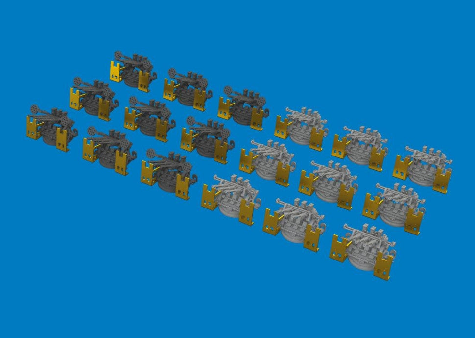 Eduard 653021 IJN Type 96 25mm AA Gun (Triple) 1/350 – immagine 2
