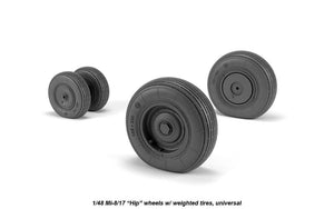 Armory Models AW48038 Mil Mi-8/17 Hip wheels w/ weighted tires 1/48 – zdjęcie 4