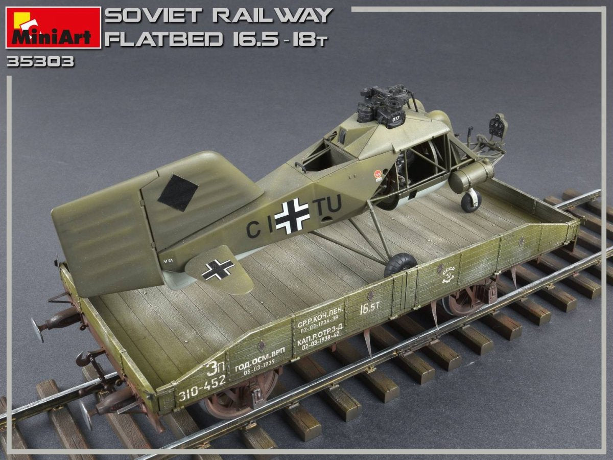MiniArt 35303 Soviet Railway Flatbed 16,5-18t 1/35 – immagine 13