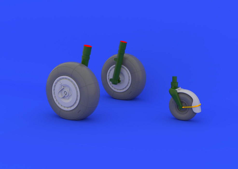Roues Eduard 648134 Ju 88 fin 1/48 (Dragon)