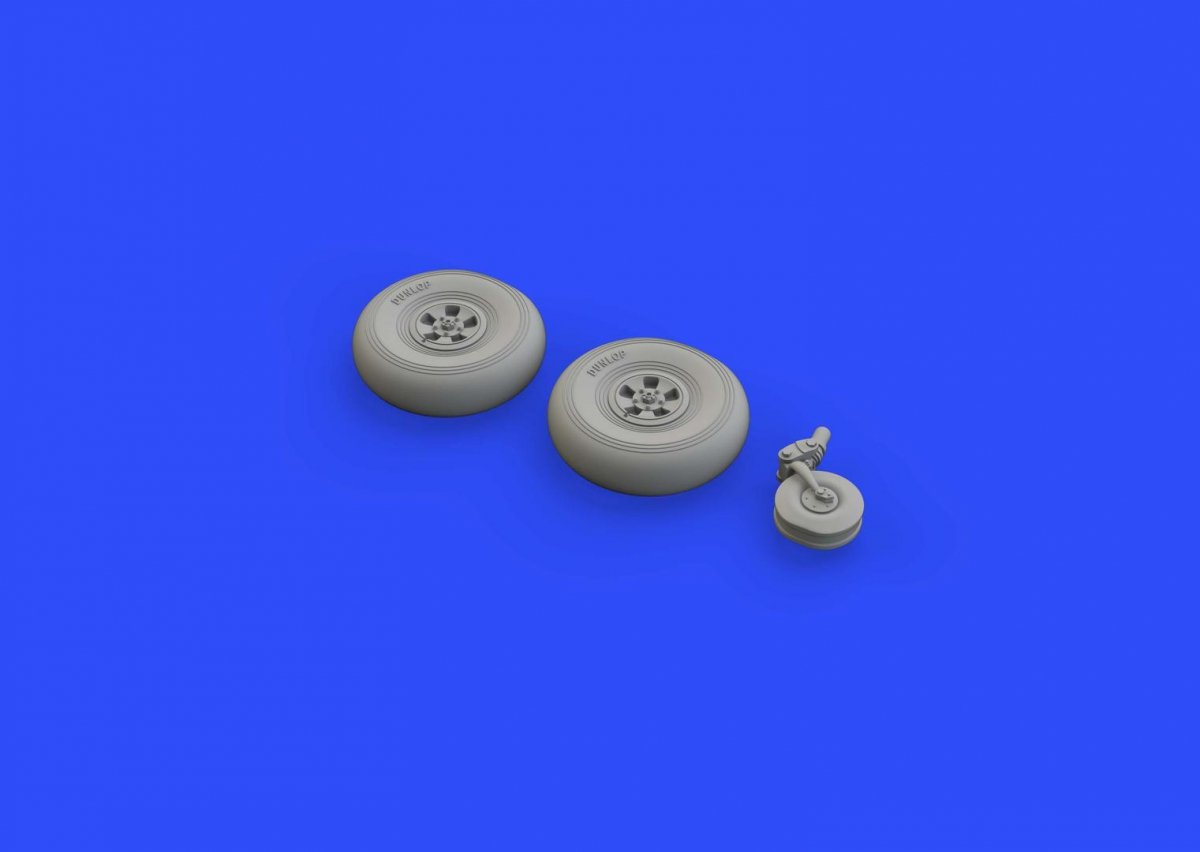 Eduard 648413 Typhoon Mk. Ib wheels late EDUARD, HASEGAWA 1/48 – Bild 3