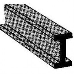 Plastruct 90021 Poutre en I &amp;quot;H&amp;quot; 1,6 mm x 0,8 mm x 0,4 mm x 250 mm (ABS) / 10 pièces.