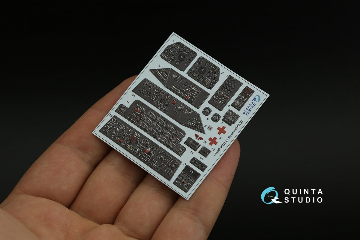Quinta Studio QD35110 Mi-17 3D-Printed coloured Interior on decal paper (Trumpeter) 1/35 – immagine 6