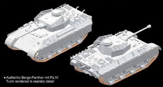 Dragon 7508 Berge-Panther mit Pz.Kpfw.IV Turm 1/72 – immagine 14