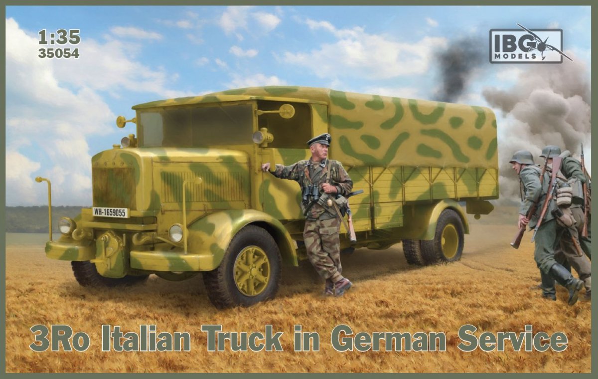 Camion italien IBG 35054 3Ro en service allemand 1/35