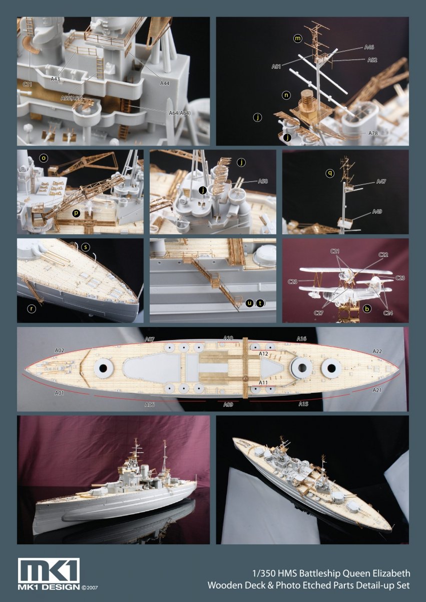 MK1 Design MD-35026 Queen Elizabeth DX Pack 1/350 – immagine 7
