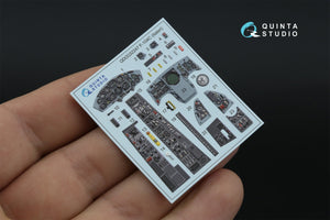Quinta Studio QDS-32247 F-104C 3D-Printed &amp;amp; colored Interior on decal paper (Italeri) (Small version) 1/32 – image 5