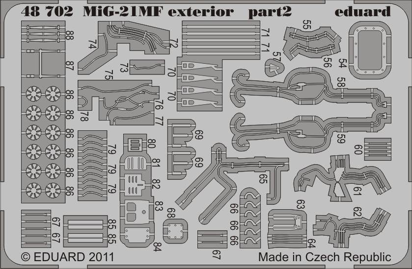 Eduard 48702 MiG-21MF exterior 1/48 Eduard – immagine 2