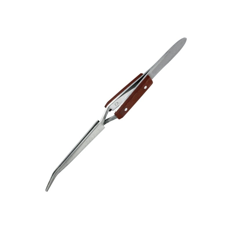 Modelcraft PTW1128 Reverse Action Tweezers Curved Tip/Fiber Grip (160mm)