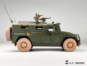 E.T. Model P35-154 Russian GAZ-233014 STS TIGER Armored High-Mobility Vehicle Sagged Wheels For Meng Kit 1/35 – Bild 10