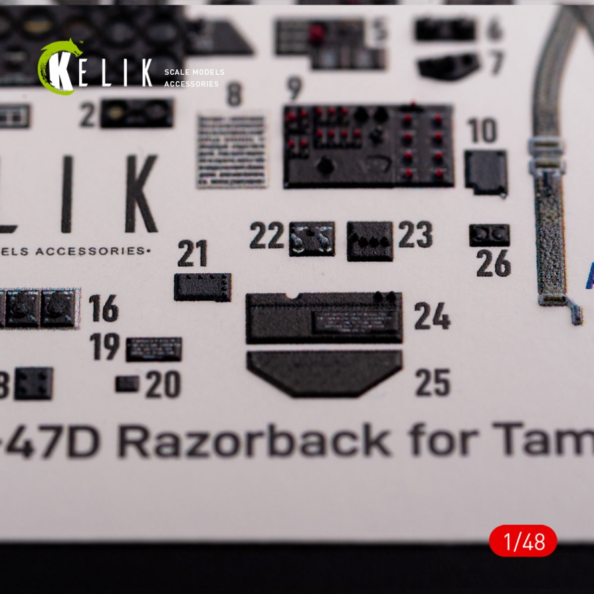 KELIK K48015 P-47D &amp;quot;Razorback&amp;quot; interior 3D decals for Tamiya kit 1/48 – image 5