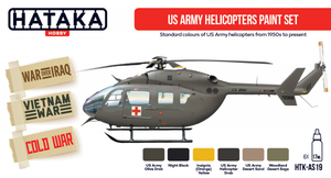 Hataka HTK-AS19 US Army Helicopters Paint Set (6x17ml)