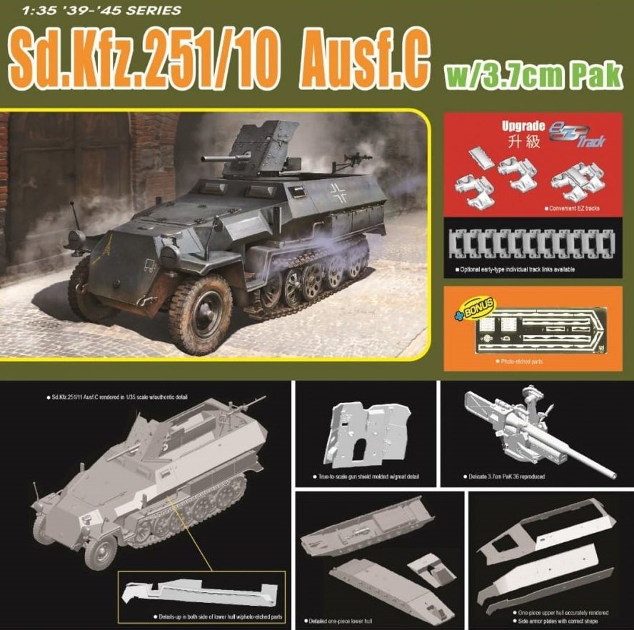 Dragon 6983 Sd.Kfz.251/10 Ausf.C avec piste magique 1/35