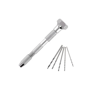 Modelcraft PPV2237-D Pin Vice Double Ended Swivel Top &amp;amp; 5 Drill Bits (0 - 2.9mm)