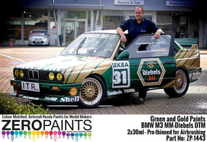 Zero Paints ZP-1443 BMW M3 MM-Diebels DTM - Green and Gold Paint Set 2x30ml – zdjęcie 2