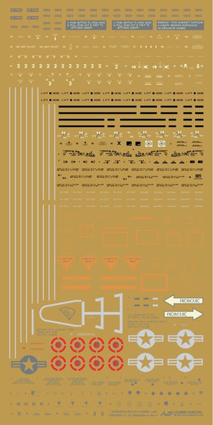 HobbyDecal ST32026V1 Pochoirs F-16 4 ver 1 pour maquette Academy au 1/32