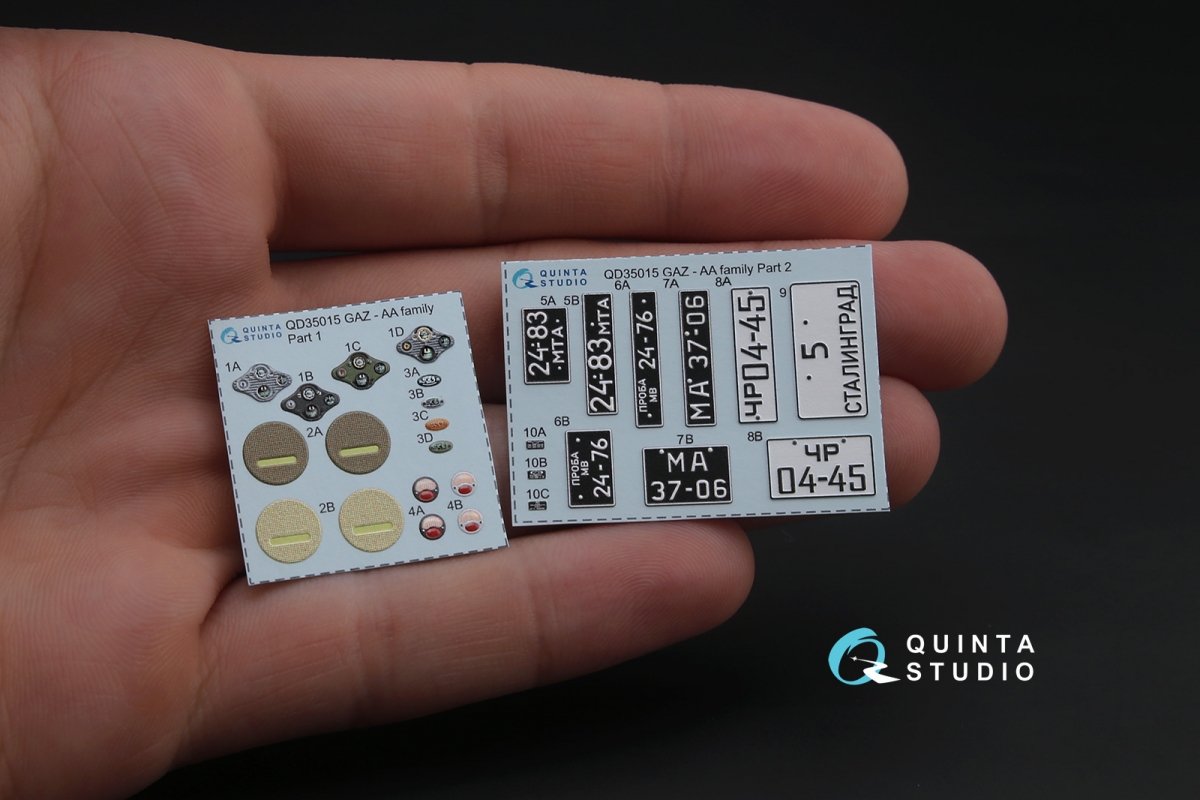 Quinta Studio QD35015 GAZ-AA/AAA family 3D-Printed &amp;amp; coloured Interior on decal paper (for all kit) 1/35 – Bild 2