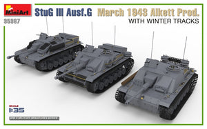 Mini Art 35367 StuG III Ausf. G March 1943 Alkett Prod. WITH WINTER TRACKS. INTERIOR KIT 1/35 – immagine 2